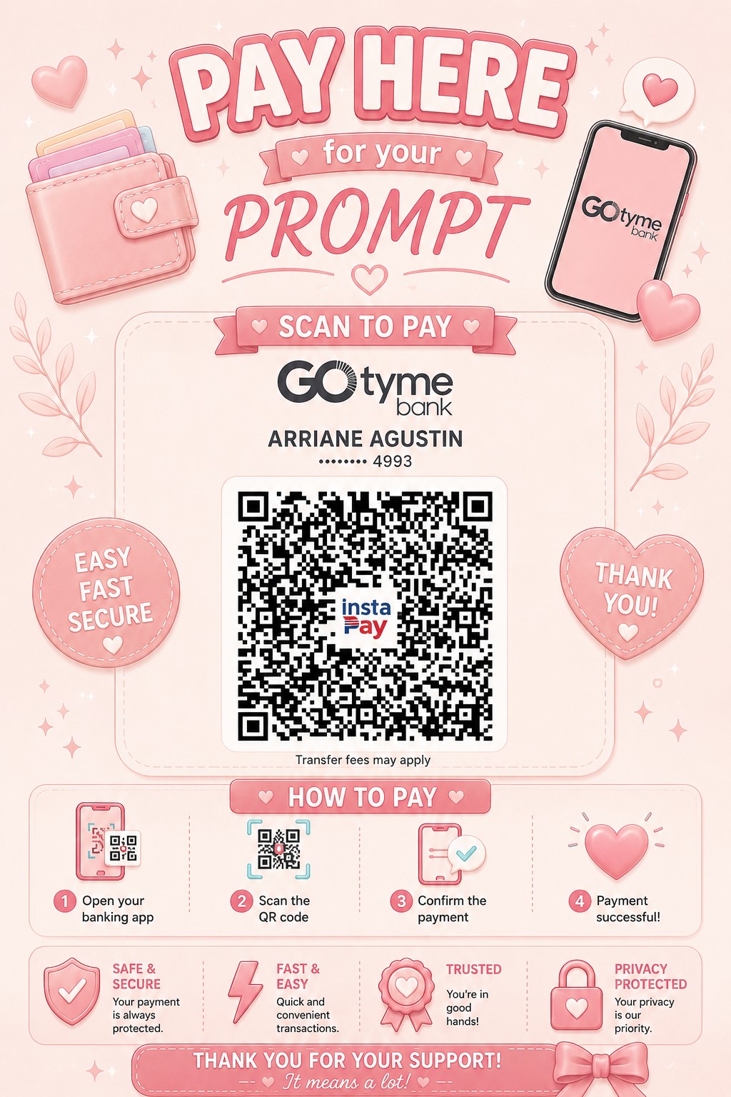 GoTyme QR payment code